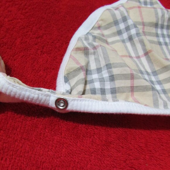 Burberry Infant Cap & Scarf / Bib Set - Newborn Baby - Picture 8 of 11
